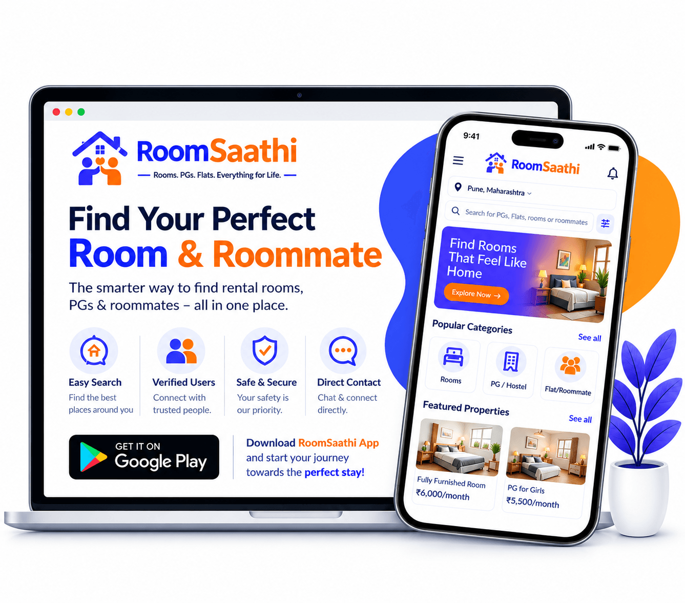 RoomSaathi dashboard preview